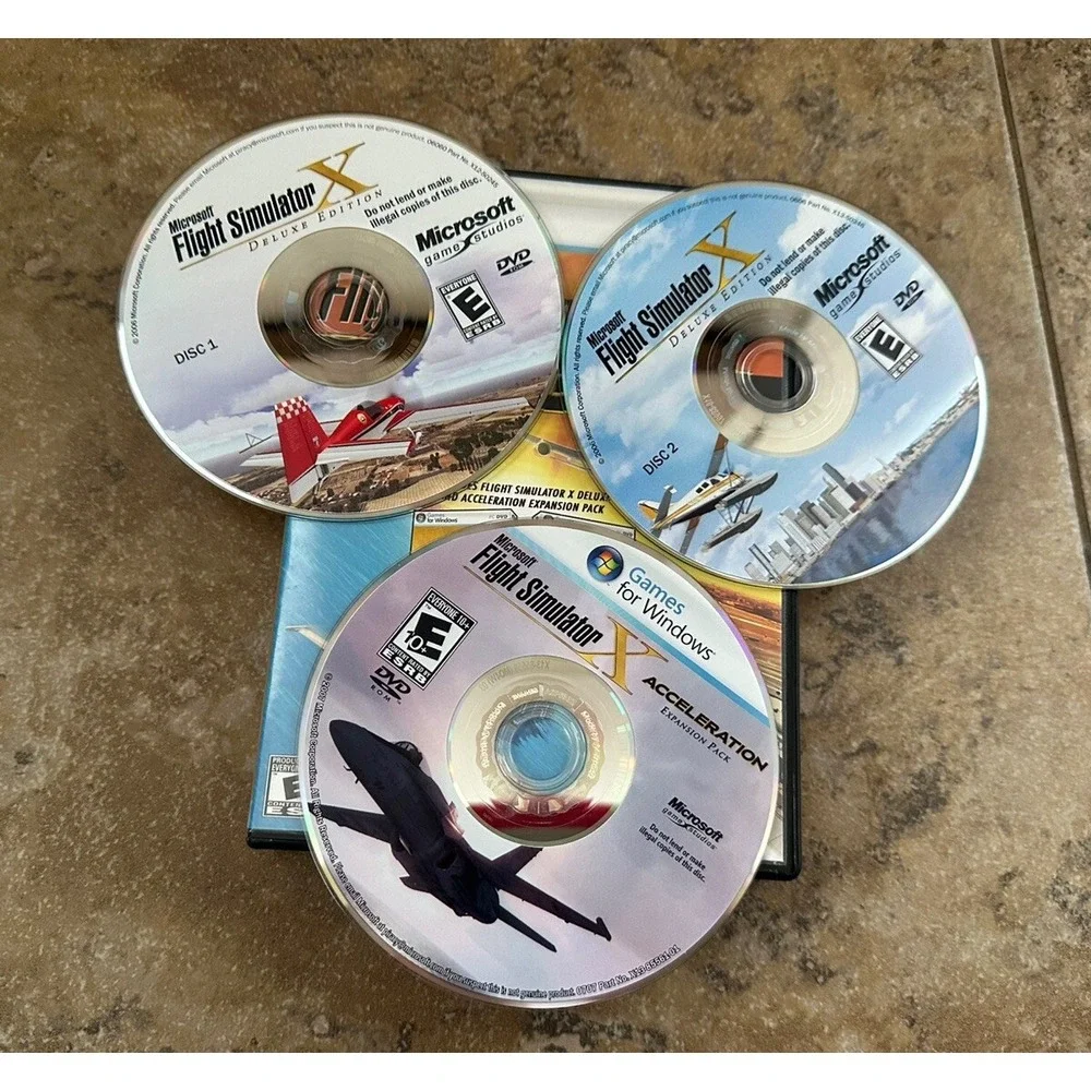 Microsoft Flight Simulator X Gold Edition PC Windows w/Acceleration Expansion